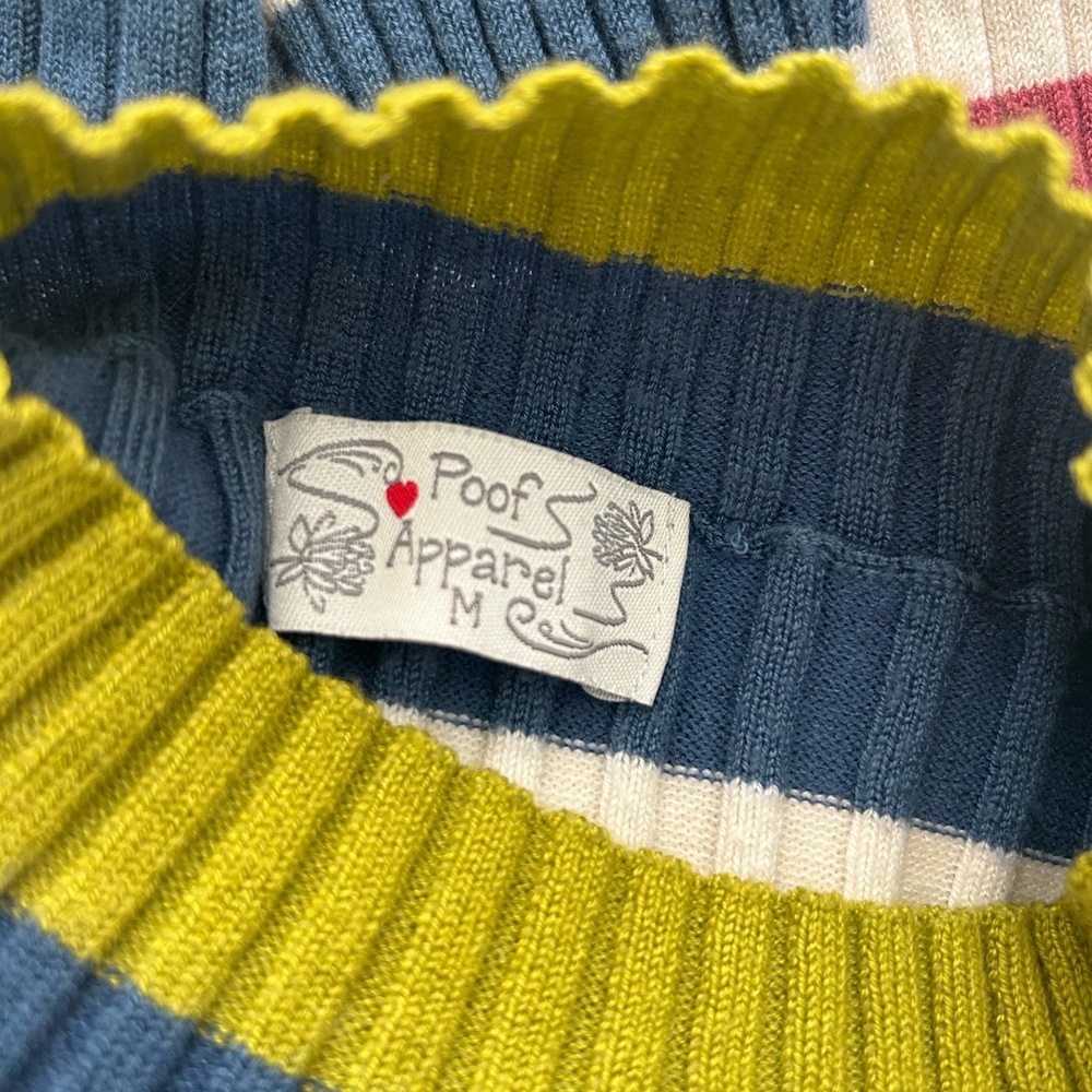 Striped Rib-Knit Crew Sweater - Picture 3 of 3
